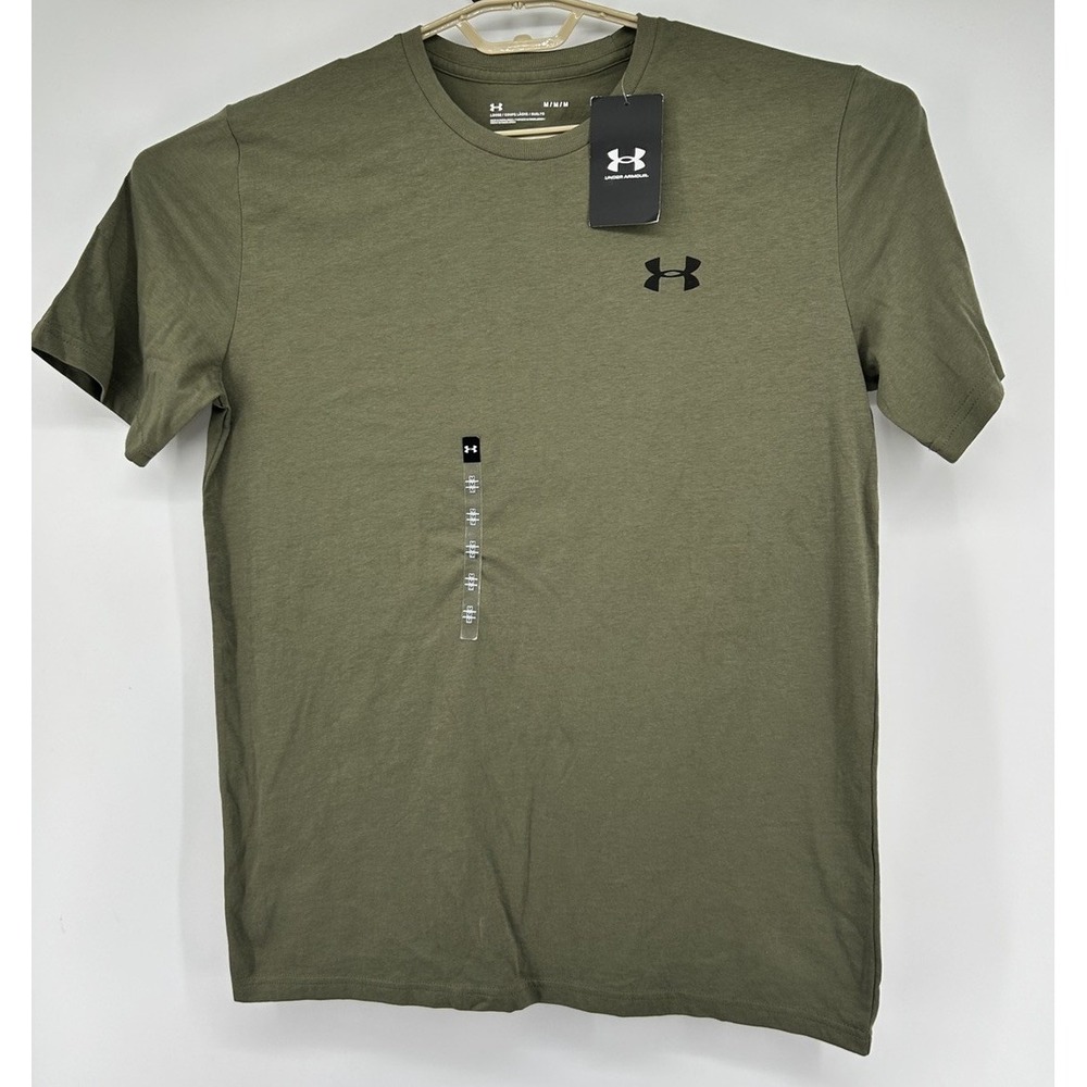 Under Armour Loose Short Sleeve Chest Lockup T Shirt Green Men's Medium NWT